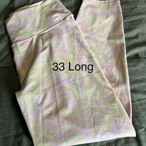 Fabletics Swirl Pattern Leggings - Pastel Size Large